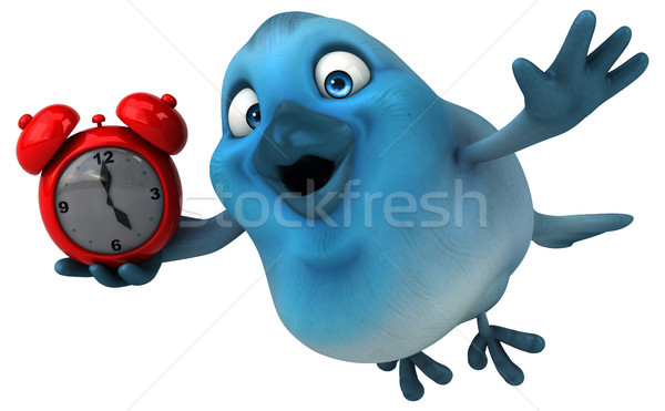 Azul aves reloj comunicación Cartoon social Foto stock © julientromeur