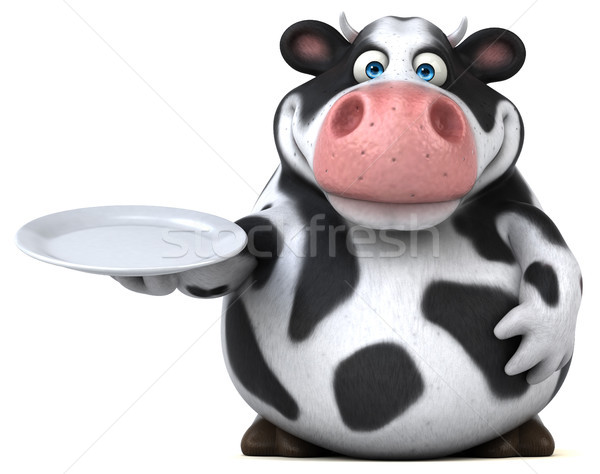 Fun cow - 3D Illustration Stock photo © julientromeur