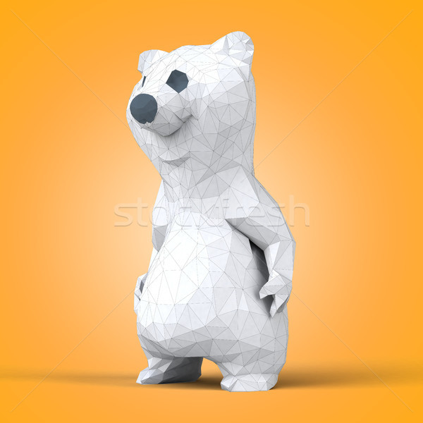 Polygonal bear Stock photo © julientromeur