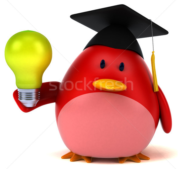 Red bird - 3D Illustration Stock photo © julientromeur