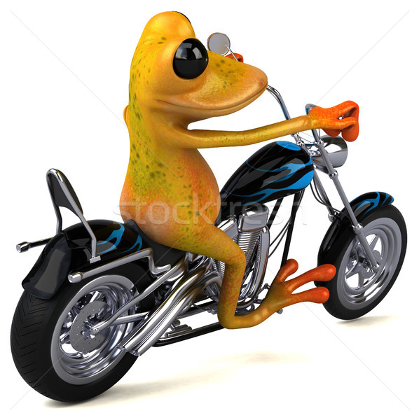 Stock photo: Fun frog - 3D Illustration