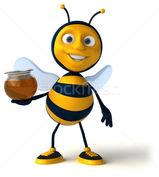 Spaß Biene Arbeitnehmer Honig Antenne Flügel Stock foto © julientromeur