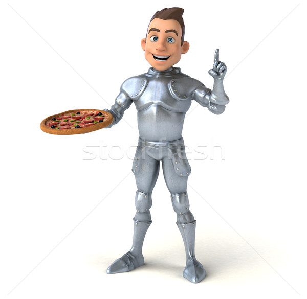 Distracţie cavaler pizza digital soldat cască Imagine de stoc © julientromeur