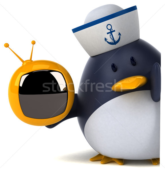 Fun penguin - 3D Illustration Stock photo © julientromeur