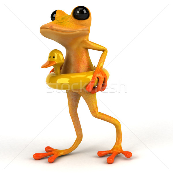 Fun frog - 3D Illustration Stock photo © julientromeur