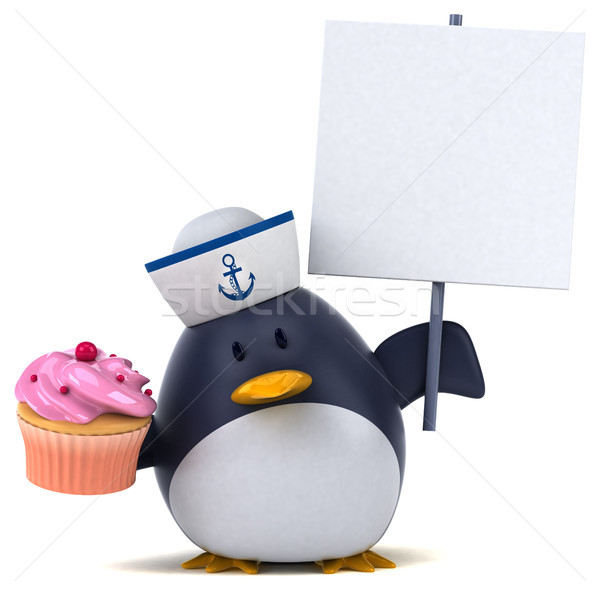 Fun penguin - 3D Illustration Stock photo © julientromeur