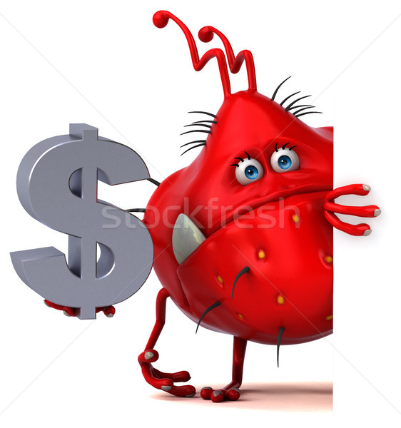 Jókedv bacilus 3d illusztráció pénz pénzügy grafikus Stock fotó © julientromeur