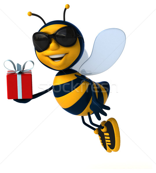 Spaß Biene Arbeitnehmer Geschenk Weihnachten Honig Stock foto © julientromeur