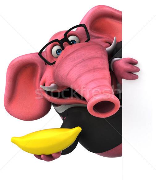 Pink elephant - 3D Illustration Stock photo © julientromeur