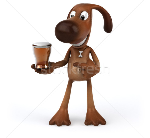 楽しい 犬 ビール 犬 レース 動物 ストックフォト © julientromeur