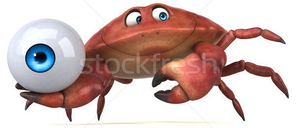 Distracţie crab ilustrare 3d natură cină alb Imagine de stoc © julientromeur