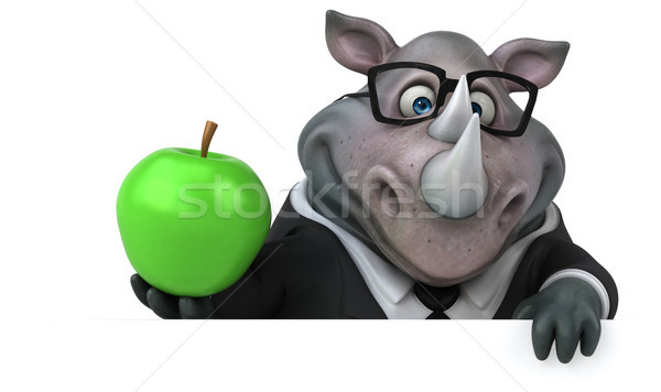 Fun rhinoceros - 3D Illustration Stock photo © julientromeur