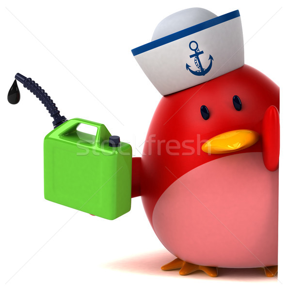 Red bird - 3D Illustration Stock photo © julientromeur