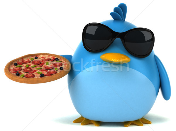 Stock photo: Blue bird - 3D Illustration