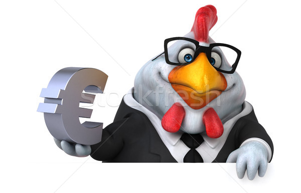 Divertimento pollo illustrazione 3d business design imprenditore Foto d'archivio © julientromeur