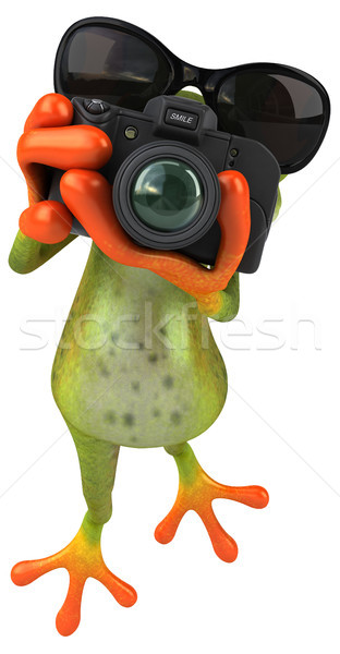 Spaß Frosch Technologie digitalen Tier Bild Stock foto © julientromeur