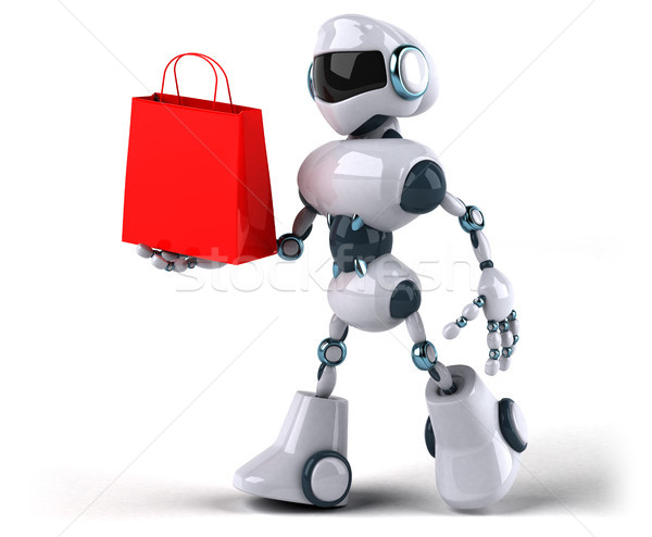 ロボット 技術 レトロな 将来 販売 ショッピングバッグ ストックフォト © julientromeur