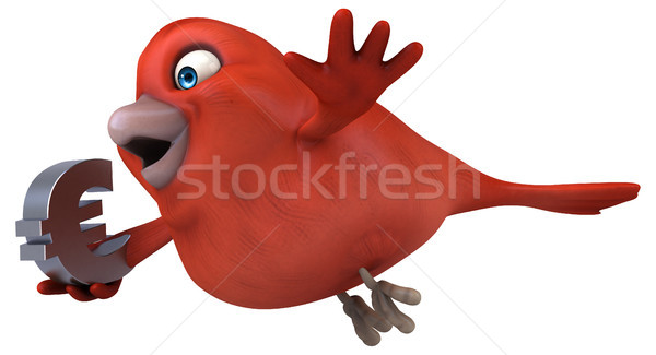 Czerwony ptaków pomarańczowy piersi finansów euro Zdjęcia stock © julientromeur