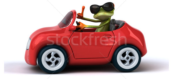 Foto d'archivio: Divertimento · rana · metal · verde · velocità · traffico