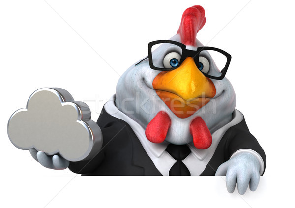 Сток-фото: весело · куриные · 3d · иллюстрации · птица · костюм · Финансы