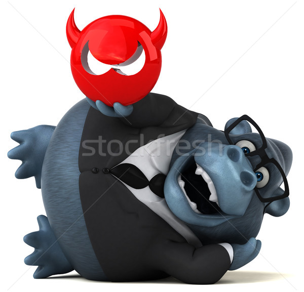 Fun gorilla - 3D Illustration Stock photo © julientromeur