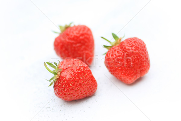 Fresh strawberies close up Stock photo © Julietphotography