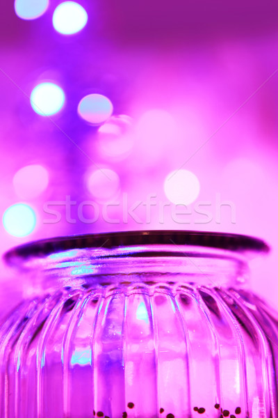 Zdjęcia stock: Magiczny · jar · bokeh · światła · szkła