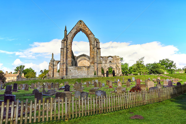 Abadía norte yorkshire Inglaterra iglesia azul Foto stock © Julietphotography