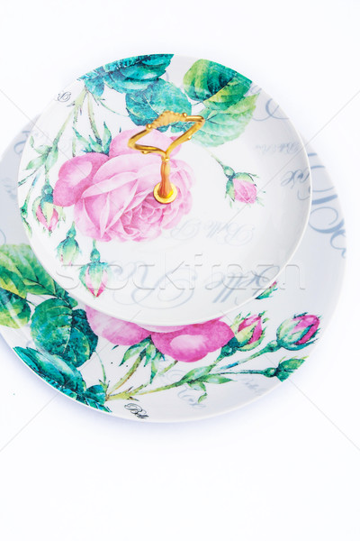 Vintage cake stand close up Stock photo © Julietphotography