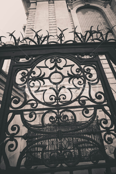 Old beautiful metal gate Stock photo © Julietphotography