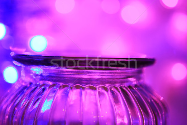 Kavanoz bokeh ışıklar cam Stok fotoğraf © Julietphotography