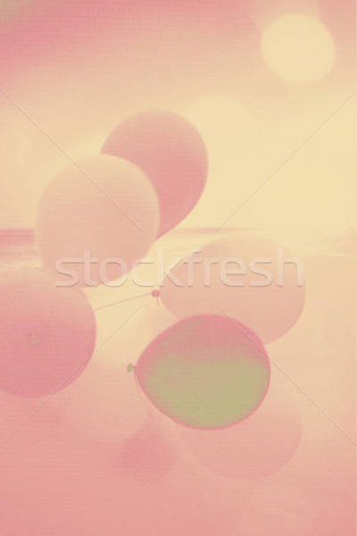 Artistic background with colorful baloons Stock photo © Julietphotography