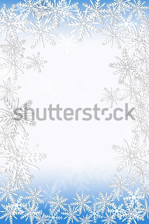 Weihnachten Schneeflocken Design Schnee Hintergrund weiß Stock foto © Julietphotography