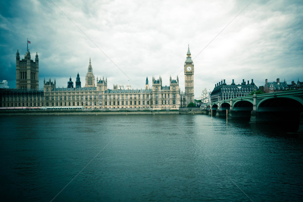 Houses of Parliament, London, vintage style, United Kingdom  Stock photo © Julietphotography