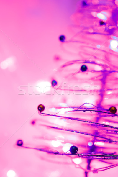 Noel bokeh ışıklar noel ağacı doku Stok fotoğraf © Julietphotography