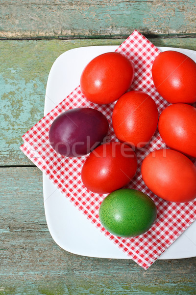 Easter time painted eggs Stock photo © Julietphotography
