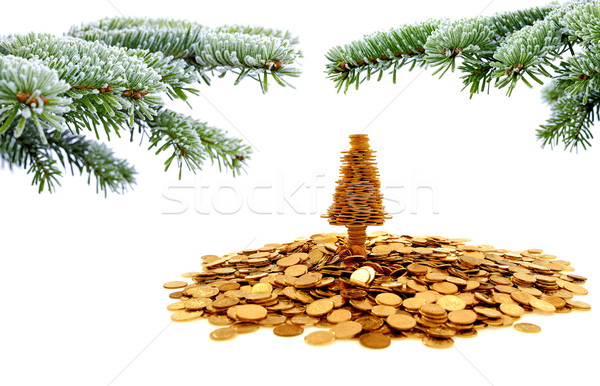 Golden tree of happiness for yours christmas time Stock photo © kaczor58