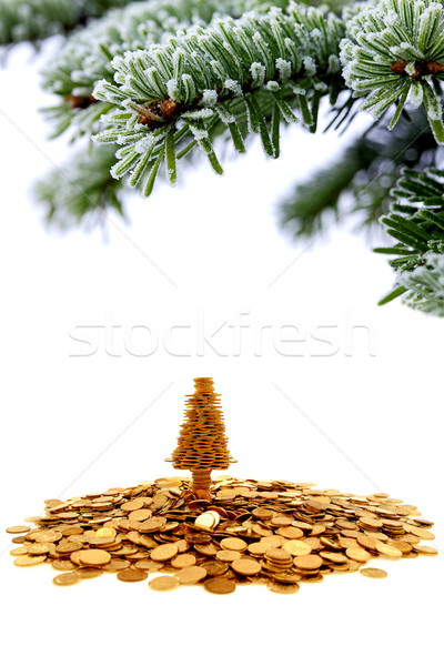 Golden tree of happiness for yours christmas time Stock photo © kaczor58