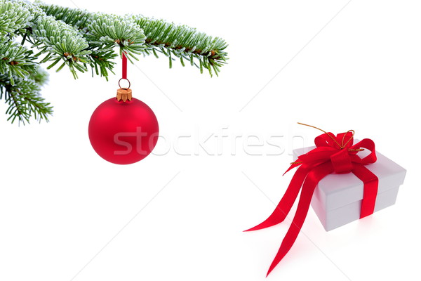 Noël temps evergreen épinette arbre verre [[stock_photo]] © kaczor58