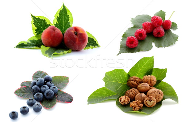 Stock photo: Ripe fruit, autumnal harvest collection