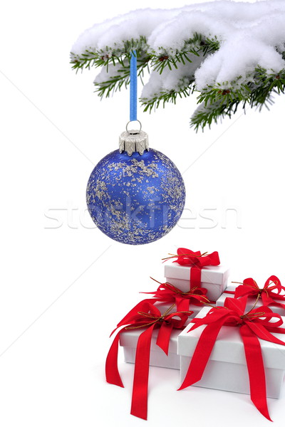 Foto stock: Navidad · tiempo · hojas · perennes · ataviar · árbol · vidrio