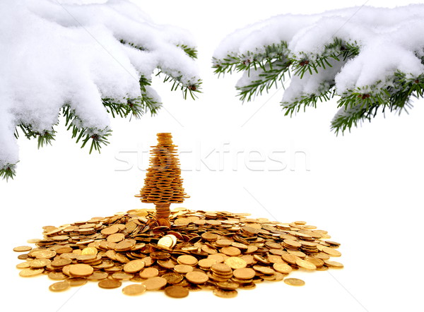 Golden tree of happiness for yours christmas time Stock photo © kaczor58