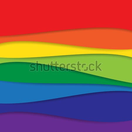 Abstrakten 16 farbenreich Regenbogen Business Design Stock foto © kaikoro_kgd