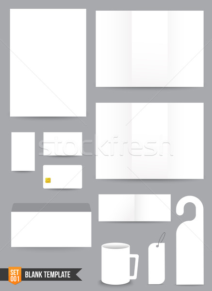 Brochure background template 000 Stock photo © kaikoro_kgd