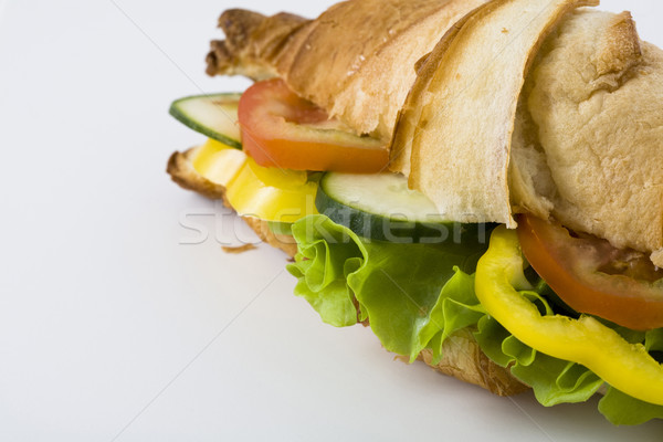 Saine croissant sandwich salade [[stock_photo]] © Kajura