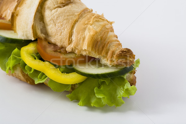 Saine croissant sandwich salade [[stock_photo]] © Kajura