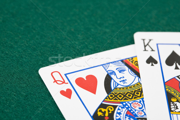 King and queen playing cards Stock photo © Kajura