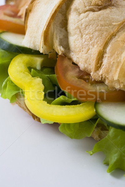 Saine croissant sandwich salade [[stock_photo]] © Kajura