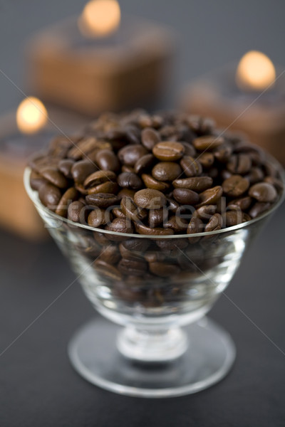 Grains de café bougies espresso [[stock_photo]] © Kajura