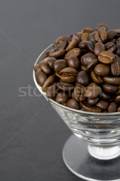 Grains de café verre espresso [[stock_photo]] © Kajura